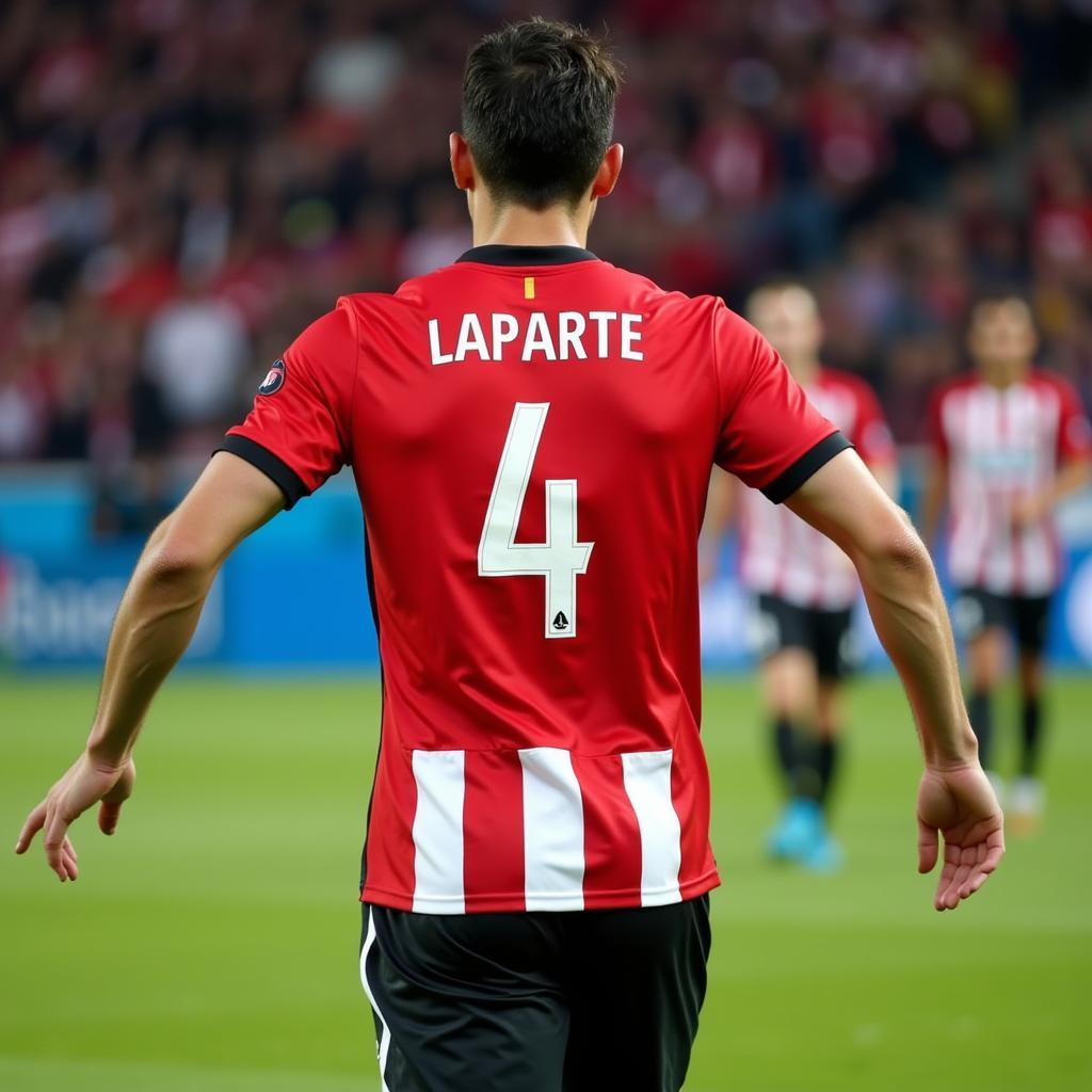 Aymeric Laporte khoác áo số 4 tại Athletic Bilbao