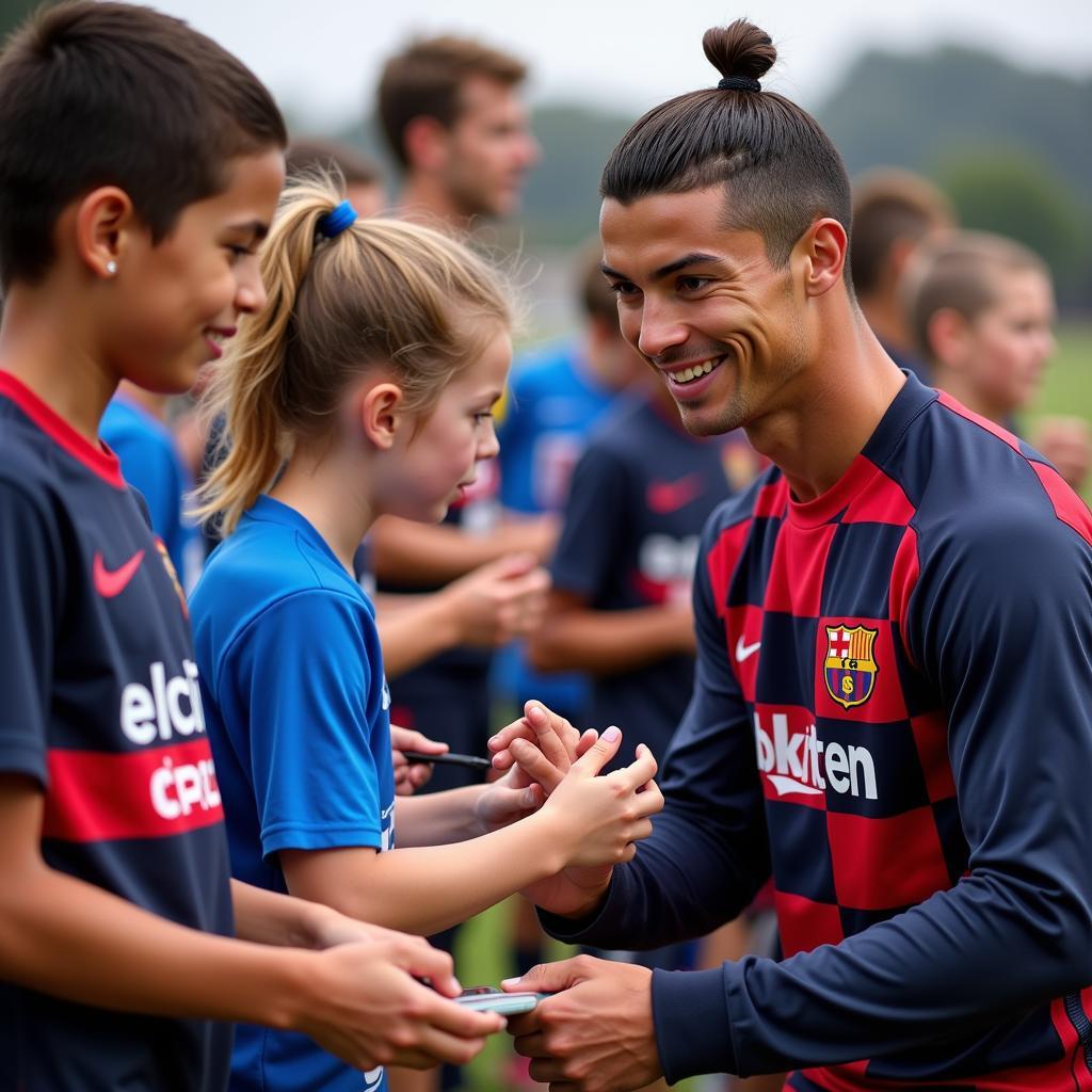 Cristiano Ronaldo truyền cảm hứng cho thế hệ trẻ