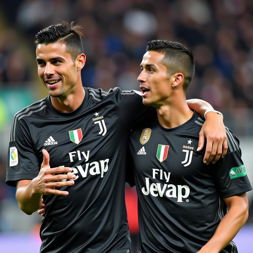 Borriello Marco và Cristiano Ronaldo tại Juventus