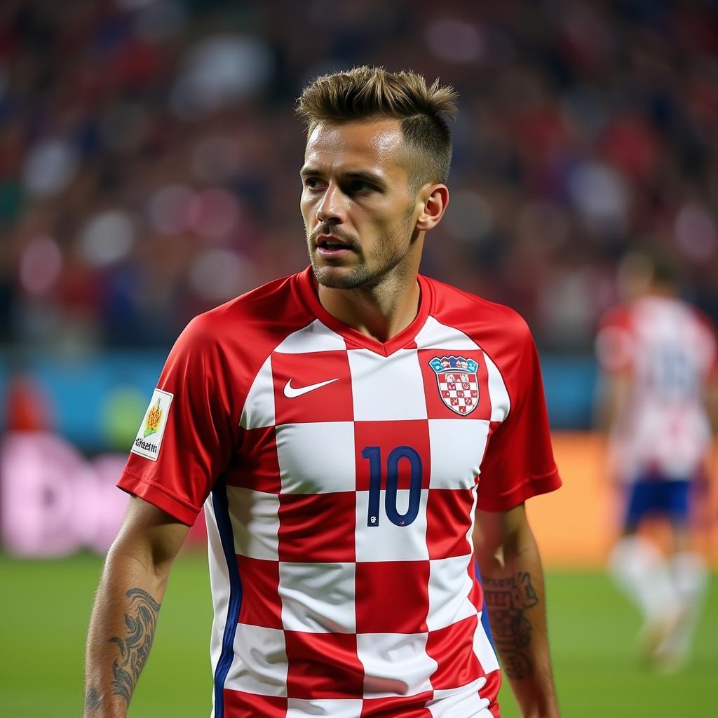 Bruno Petković trong màu áo Đội tuyển Croatia