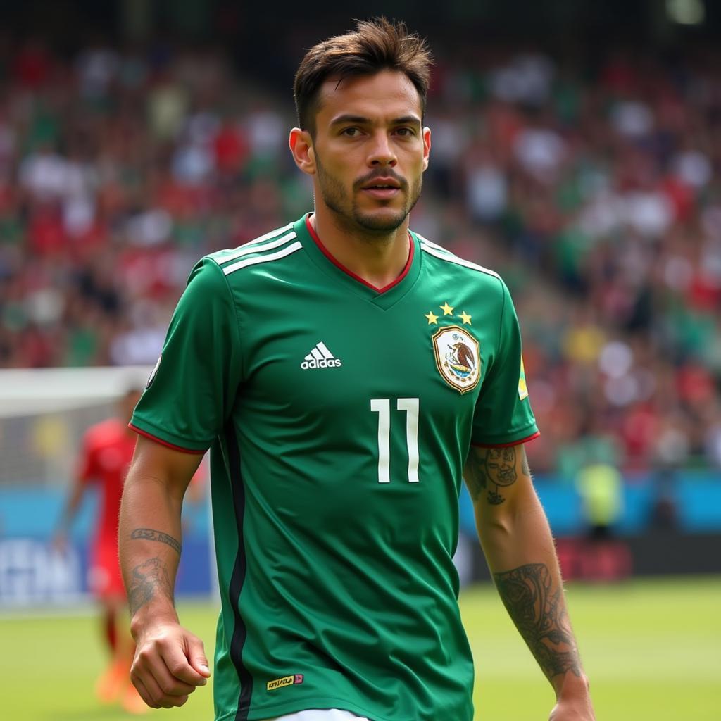 Carlos Acevedo representing the Mexican national team