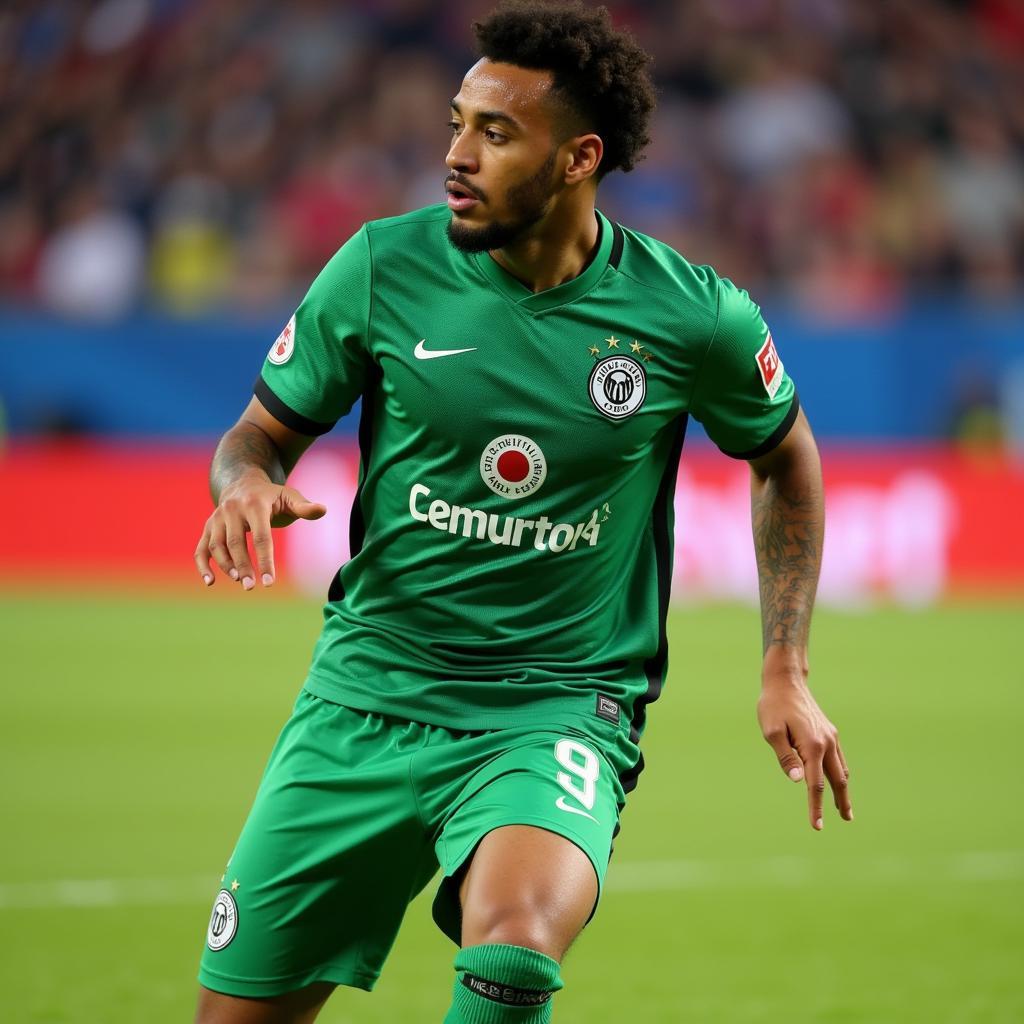 Carlos Ascues trong màu áo Wolfsburg