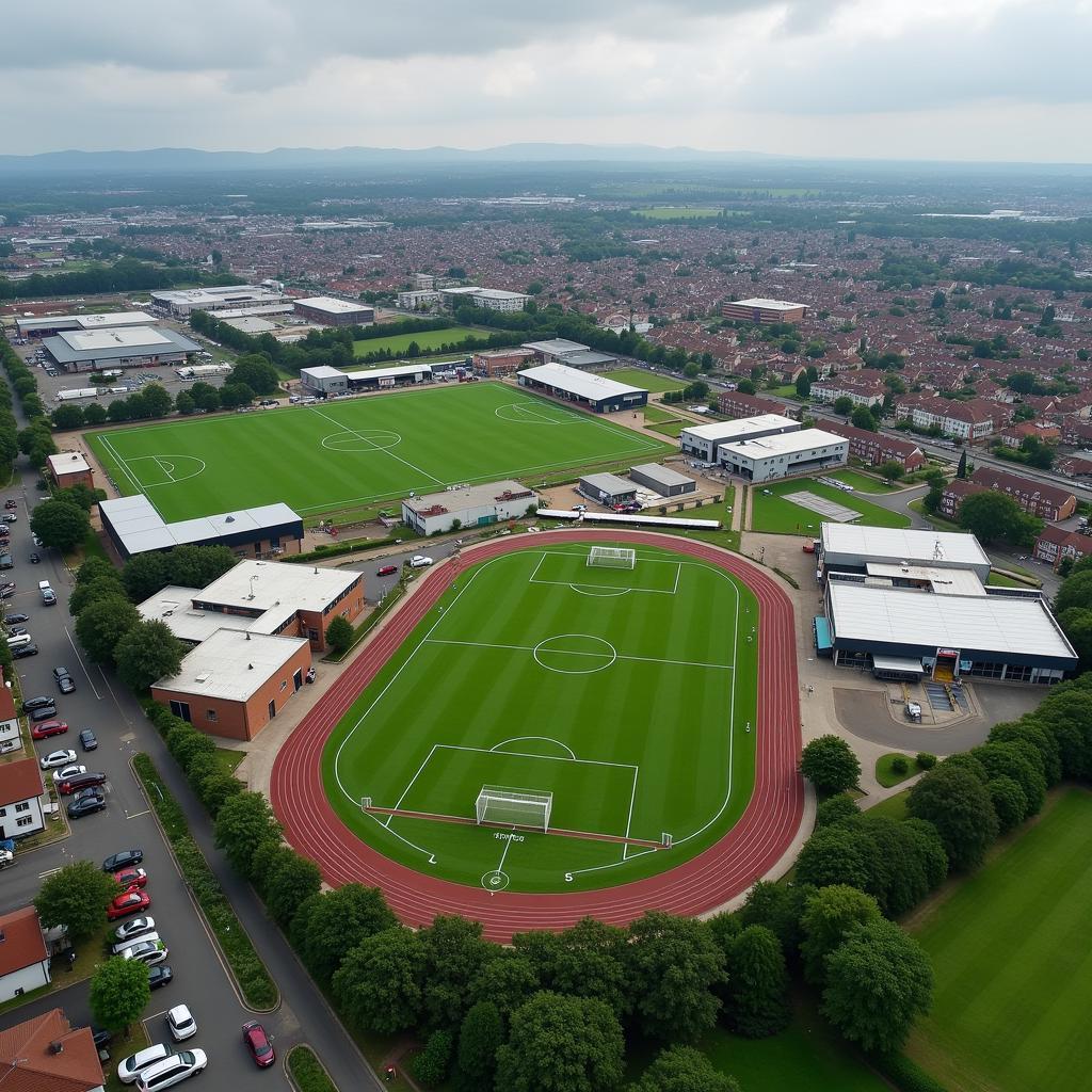 Carrington Training Ground Aerial View