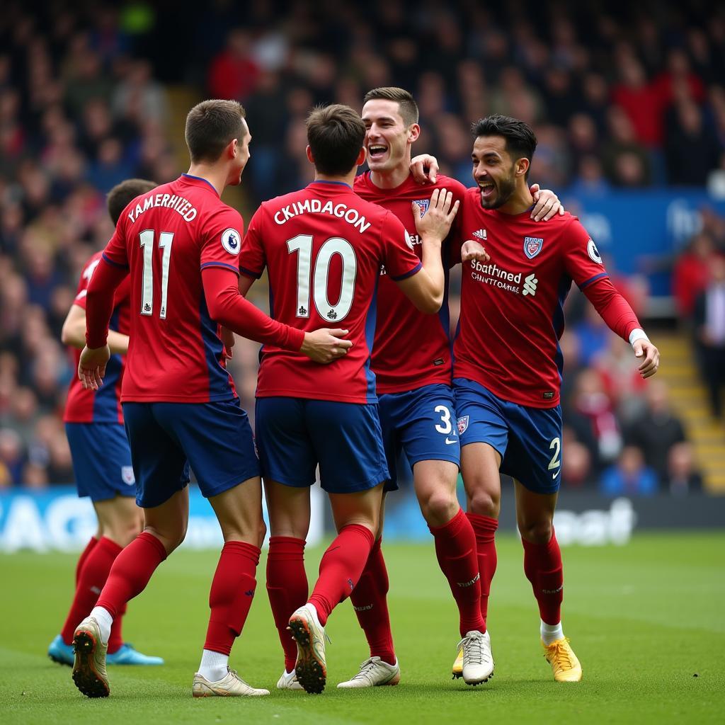 Chesterfield F.C. Players Celebrating a Goal