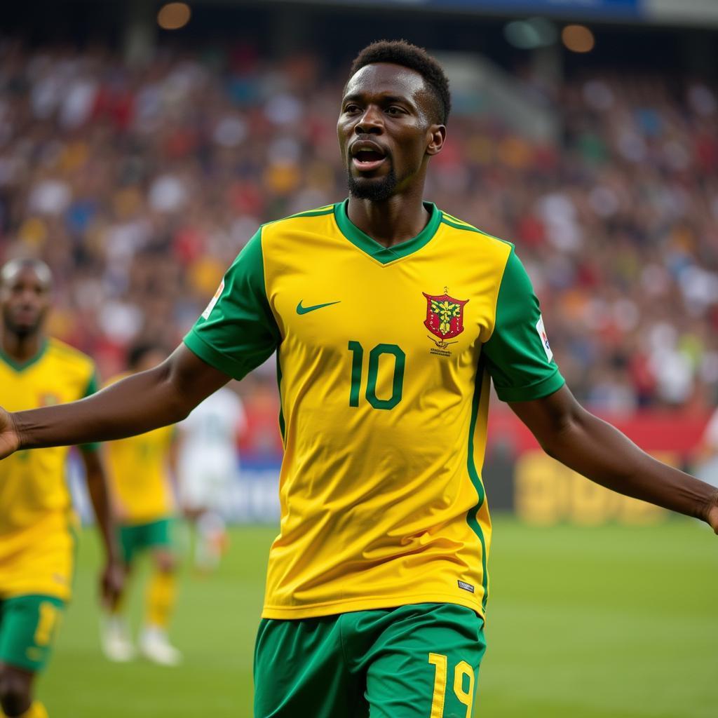 Chris Malonga thi đấu cho đội tuyển Congo
