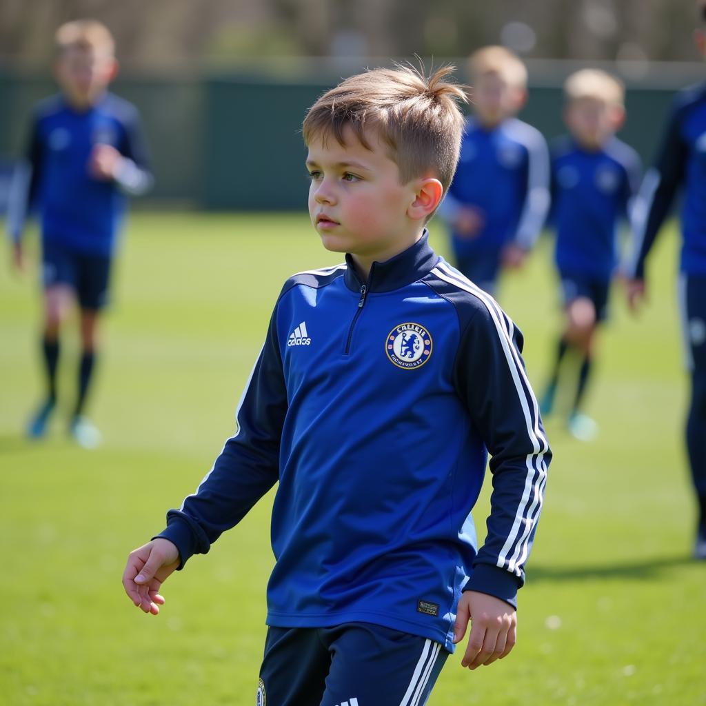 Conor Gallagher during his time at Chelsea Academy