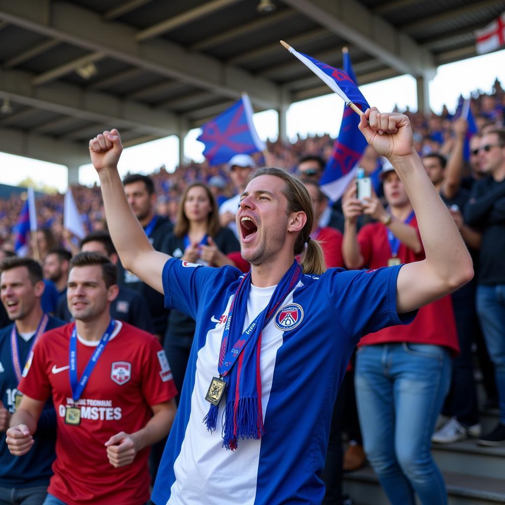 Trải nghiệm cổ vũ bóng đá cuồng nhiệt tại Constant Vanden Stock Stadium