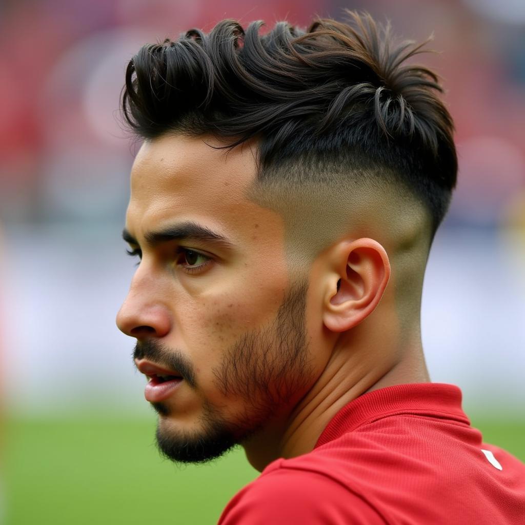 Coutinho với kiểu tóc Fade tại Bayern