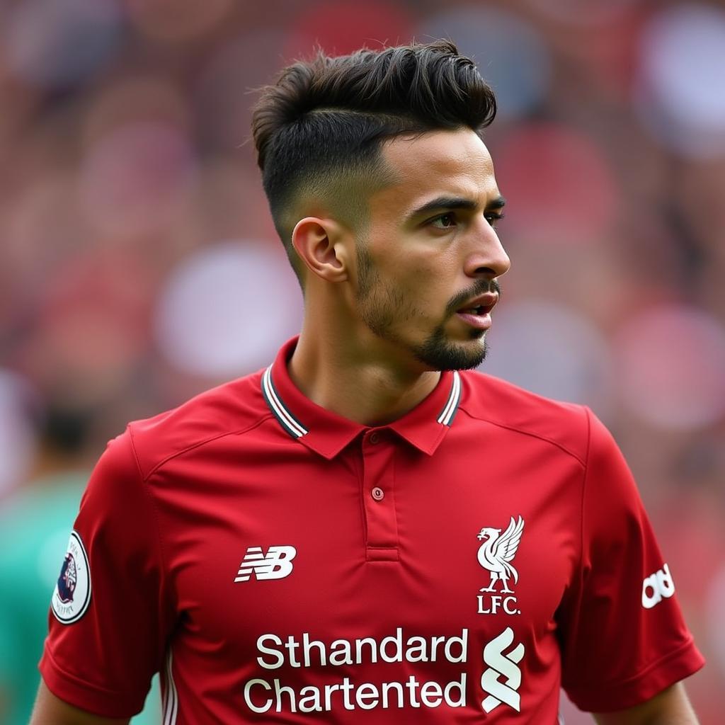 Coutinho với kiểu tóc Undercut tại Liverpool
