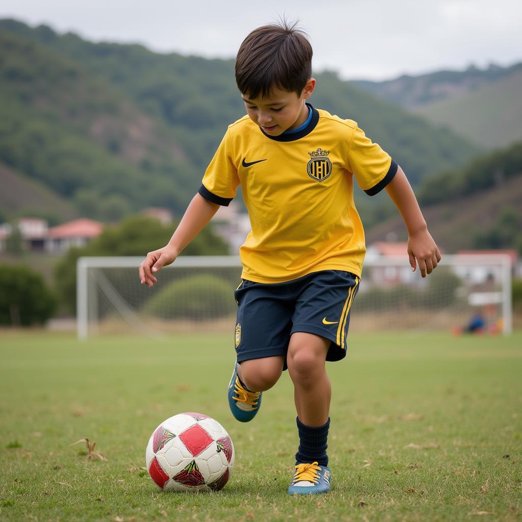 Cristiano Ronaldo thời thơ ấu với biệt danh "Gordinho"