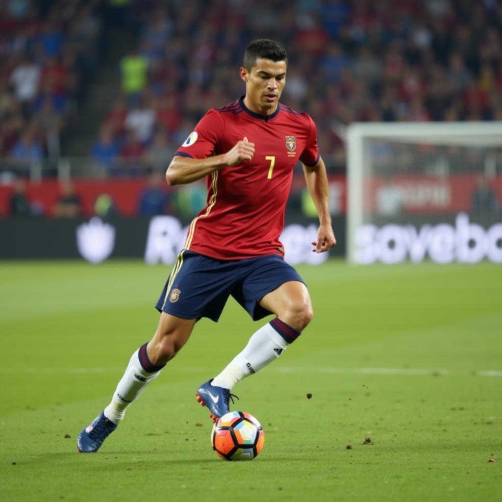 Cristiano Ronaldo tập luyện Falco Soccer