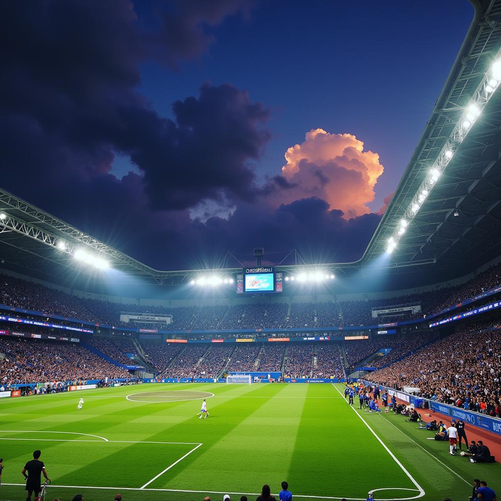 Cruz Azul playing at Estadio Azteca