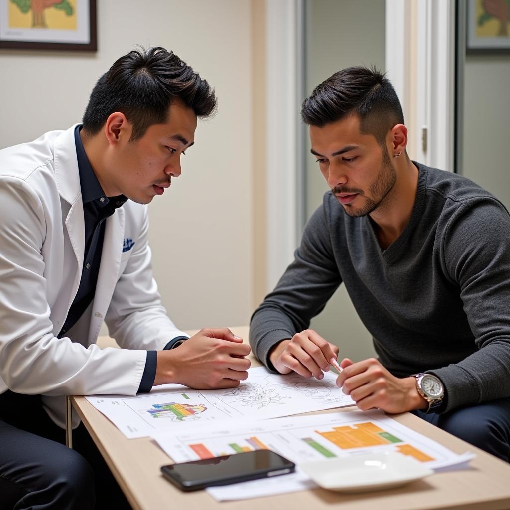 Cui Wei MD tư vấn dinh dưỡng cho Cristiano Ronaldo