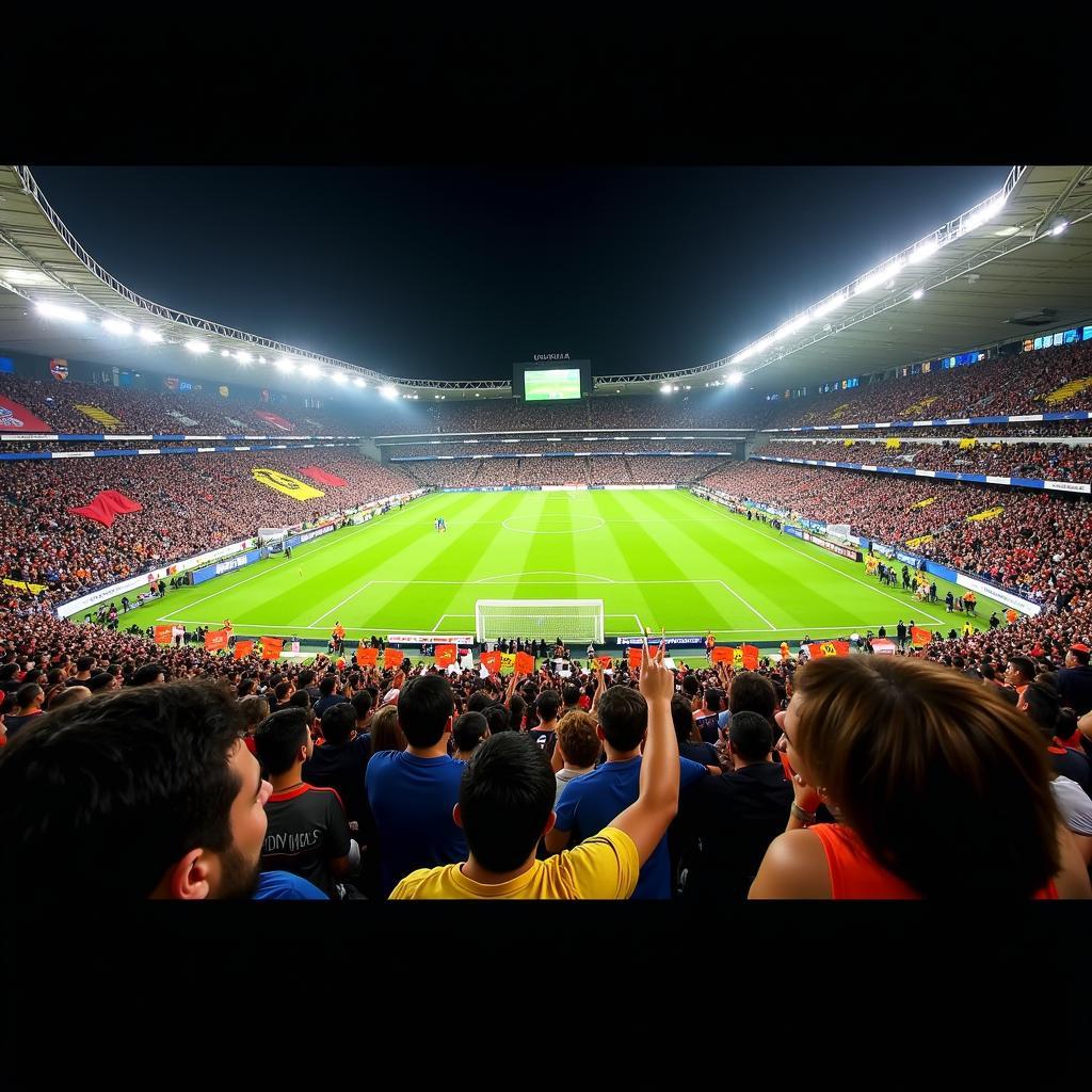 Không khí cuồng nhiệt tại Cuscatlan Estadio