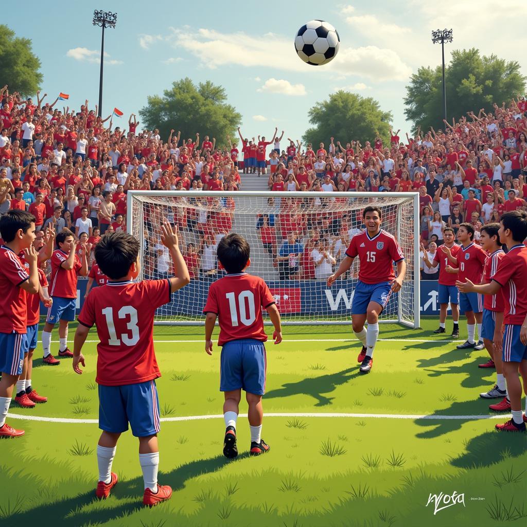 Niềm đam mê bóng đá del Valle soccer bùng cháy trên sân cỏ