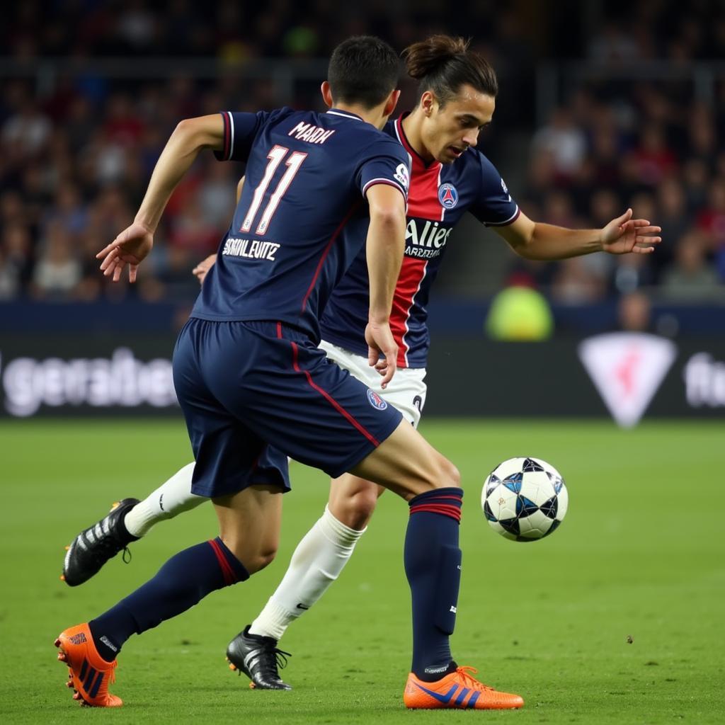 Di Maria kiến tạo trong màu áo PSG số 11