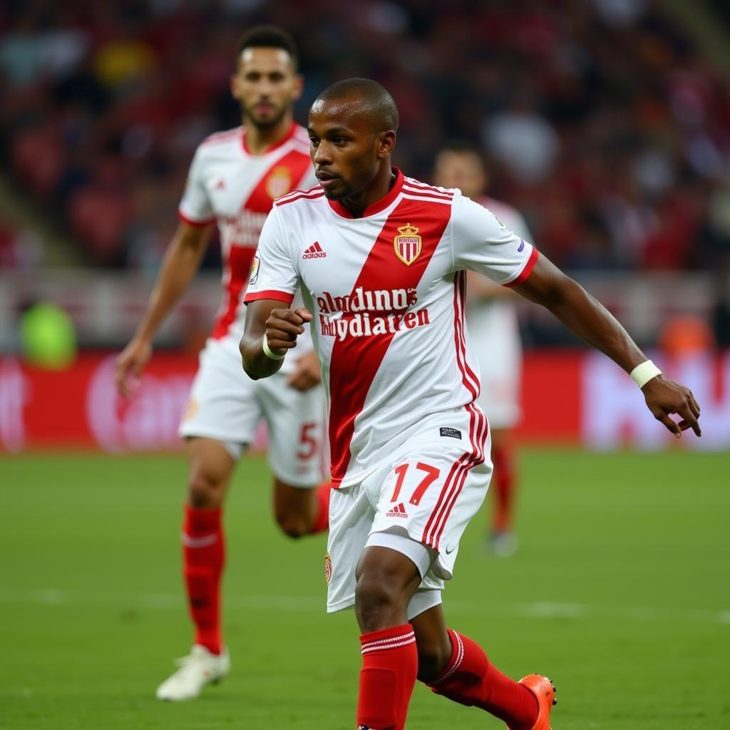 Djibril Sidibe trong màu áo Monaco