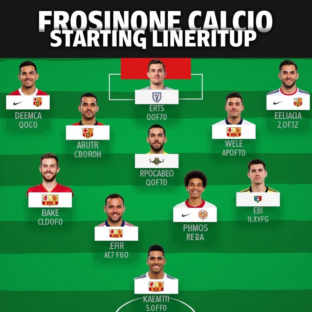 Đội hình Frosinone Calcio players ra sân trong trận đấu gần nhất