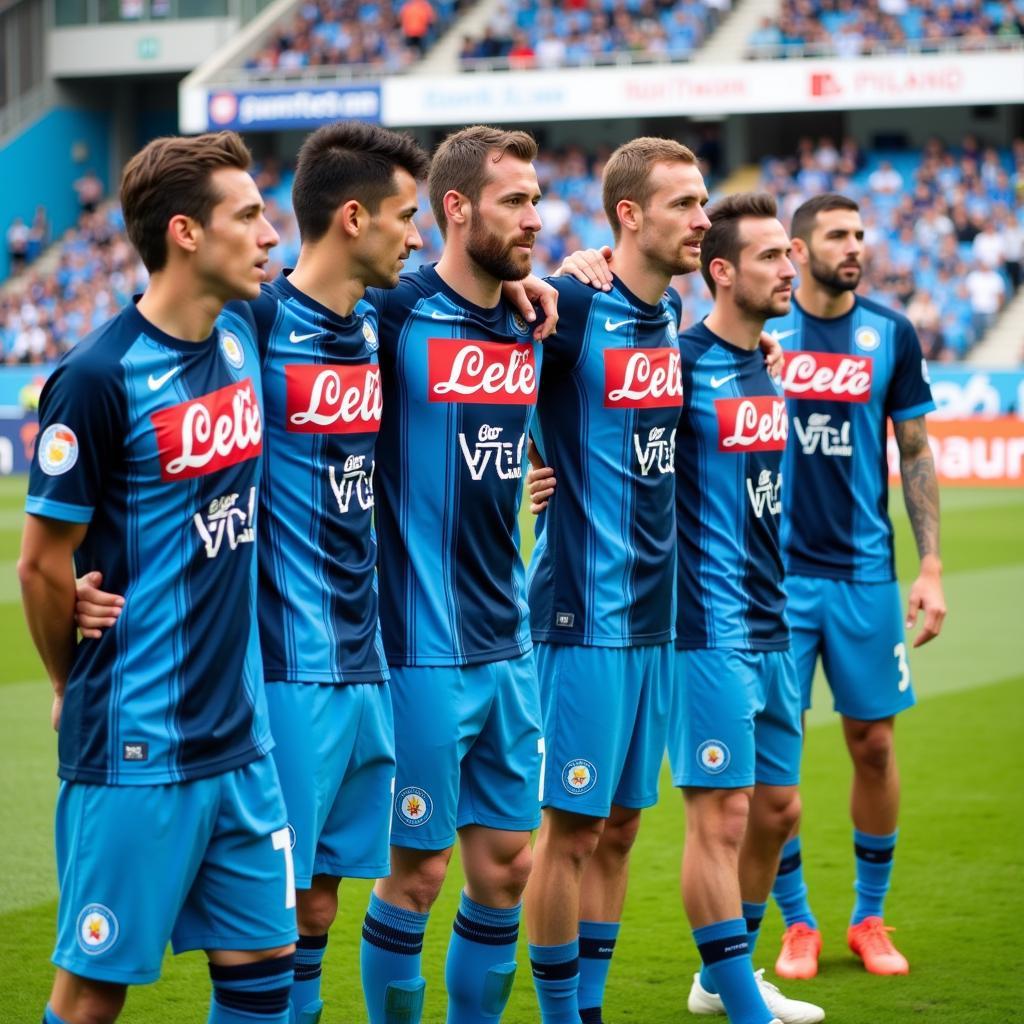 Đội hình Napoli Jugadores trên sân cỏ