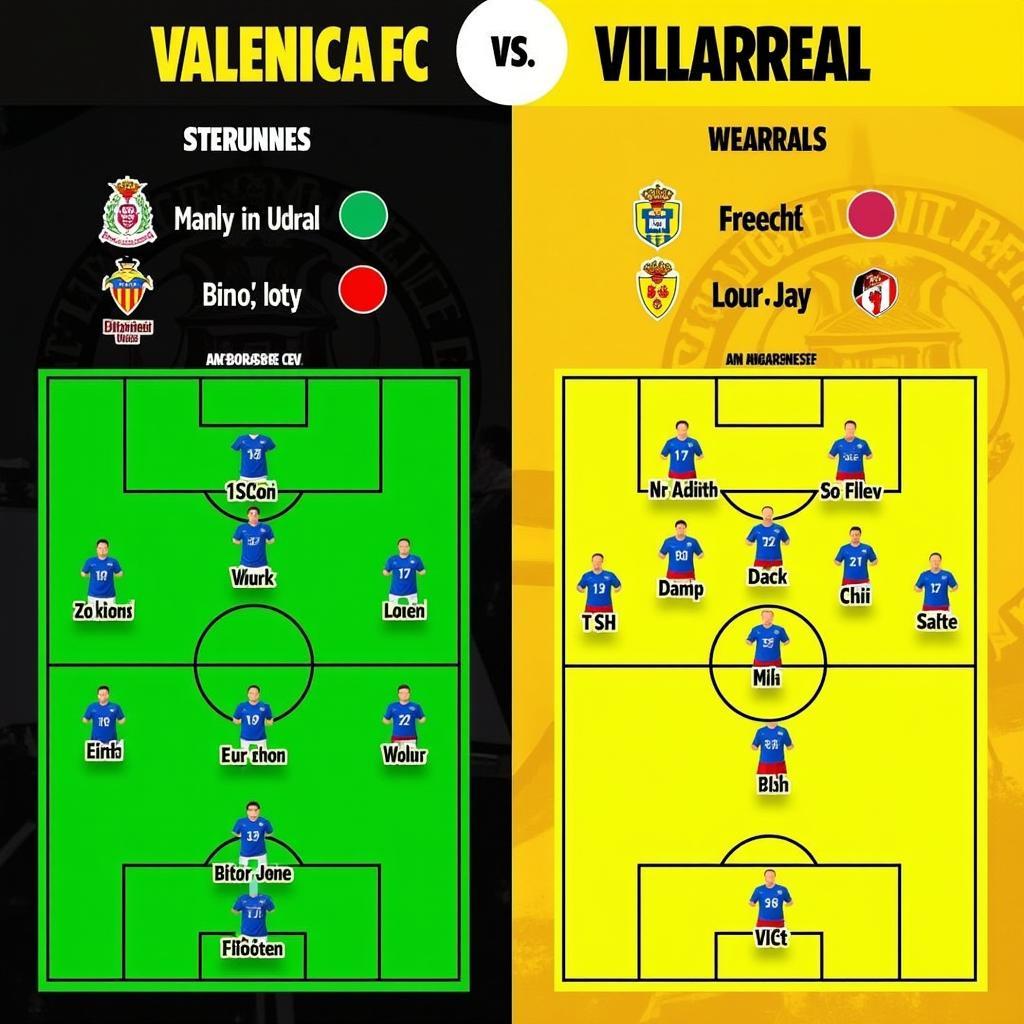 Đội hình Valencia CF và Villareal