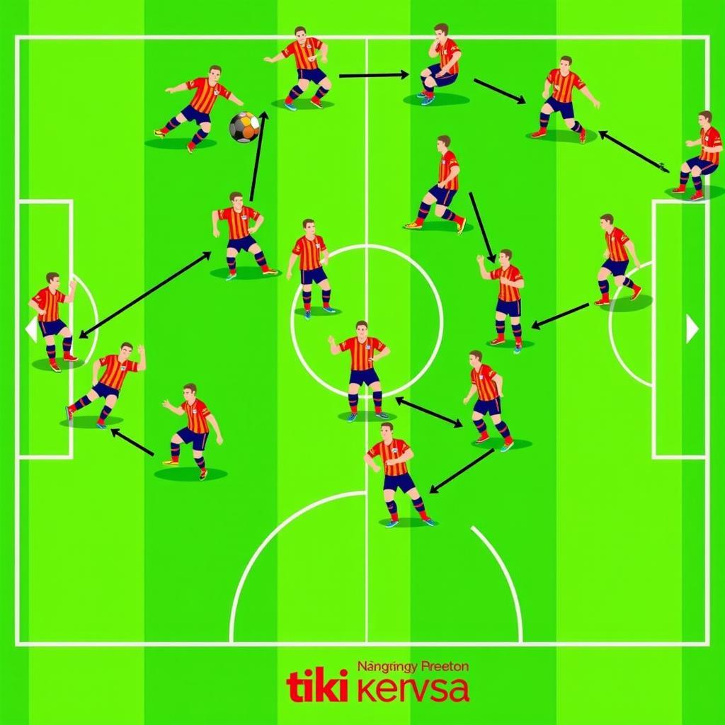 Đội tuyển Tây Ban Nha với lối chơi tiki-taka