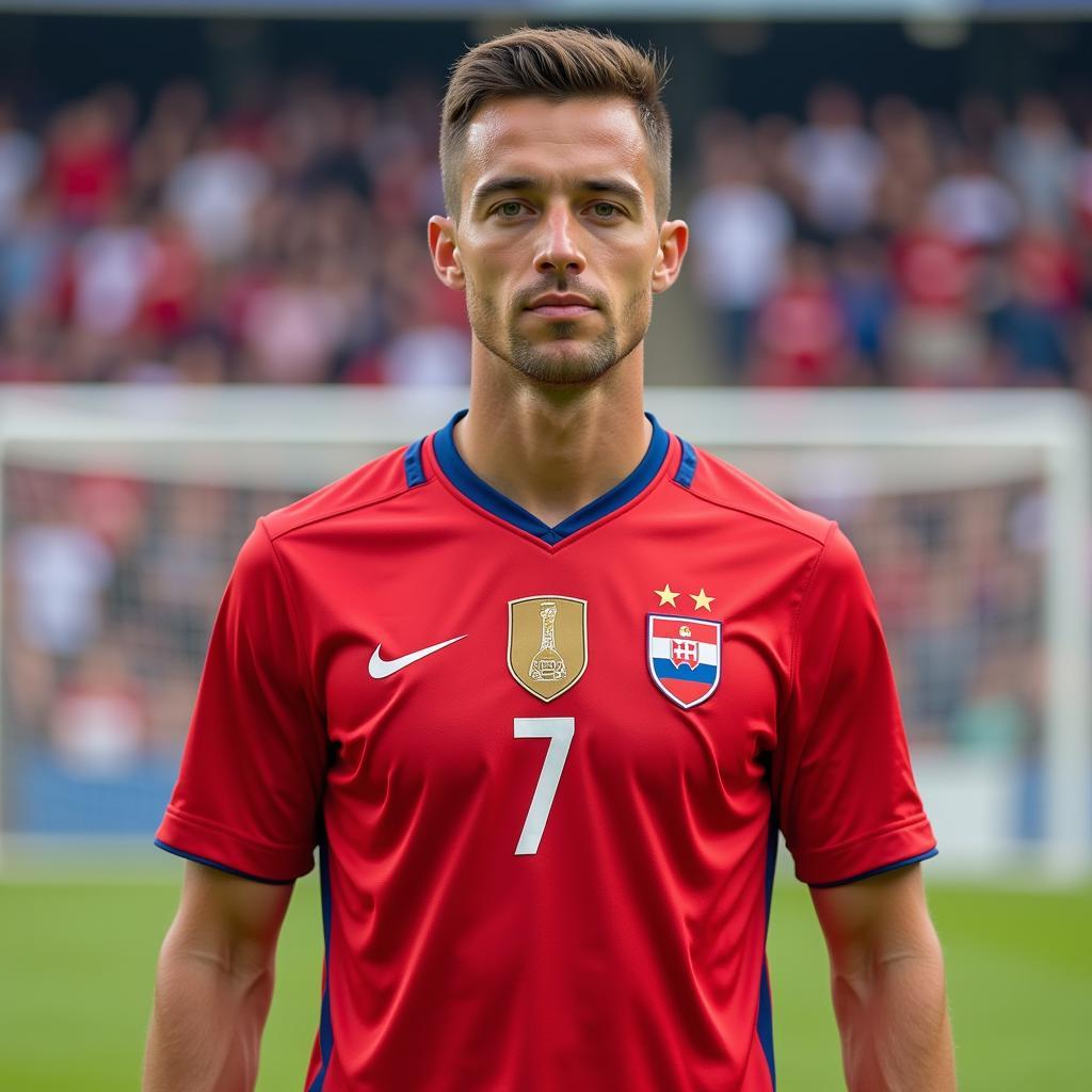Dominik Kruzliak khoác áo đội tuyển quốc gia Slovakia
