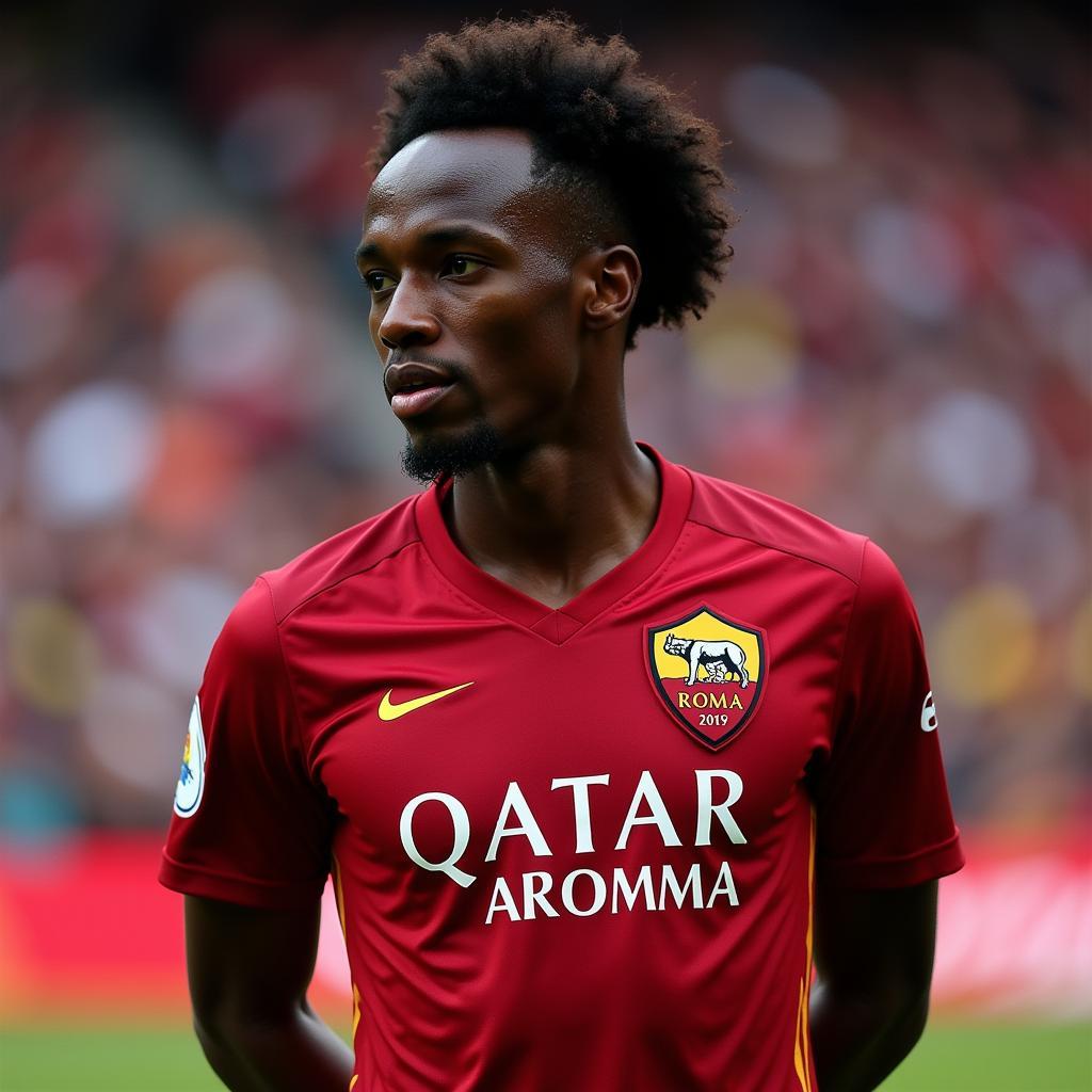 Ebrima Darboe trong màu áo AS Roma