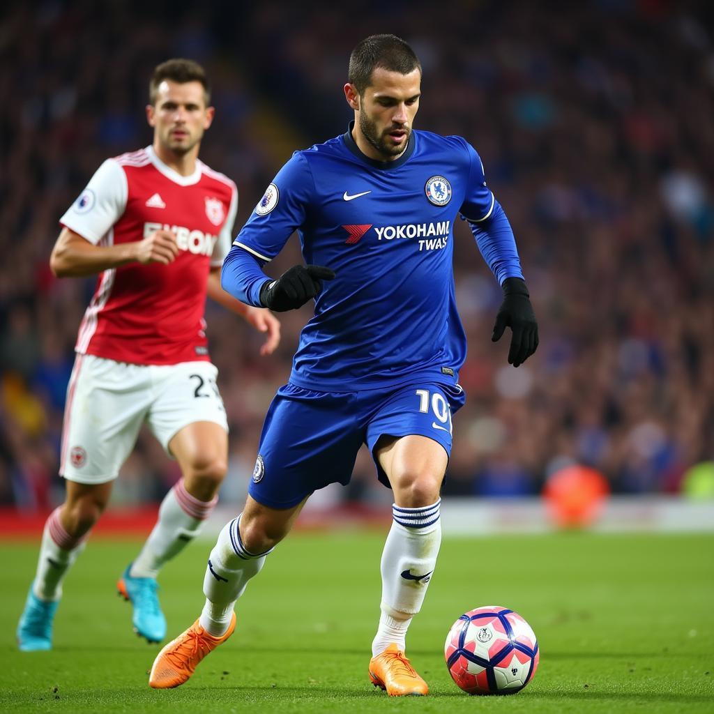 Eden Hazard trong trận đấu