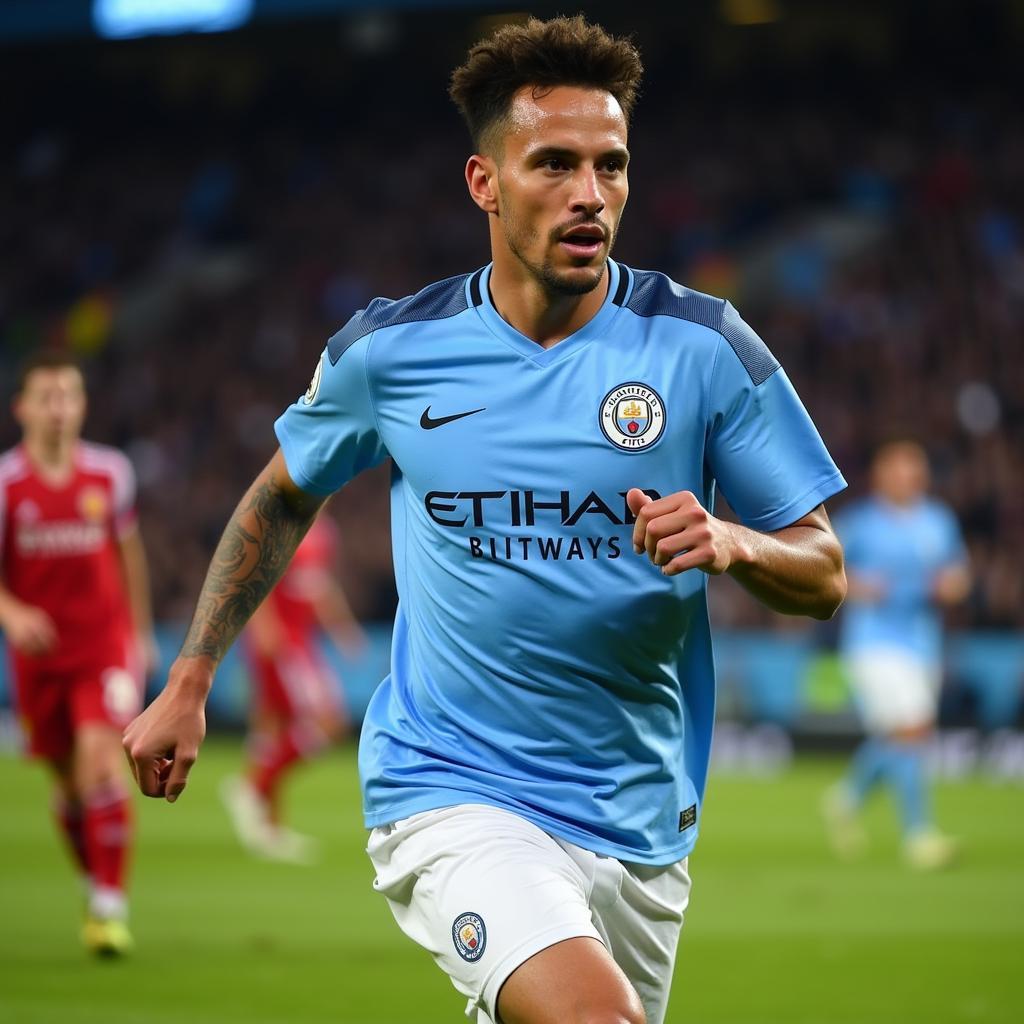 Elano Younes trong màu áo Manchester City