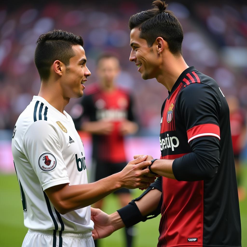 Elian Haddack gặp gỡ Cristiano Ronaldo