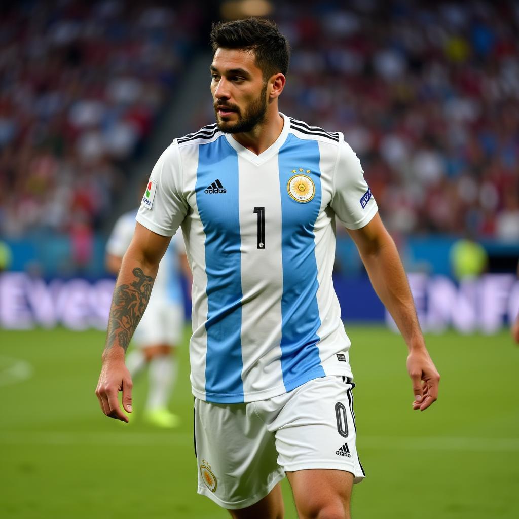 Emiliano Rigoni thi đấu cho đội tuyển quốc gia Argentina