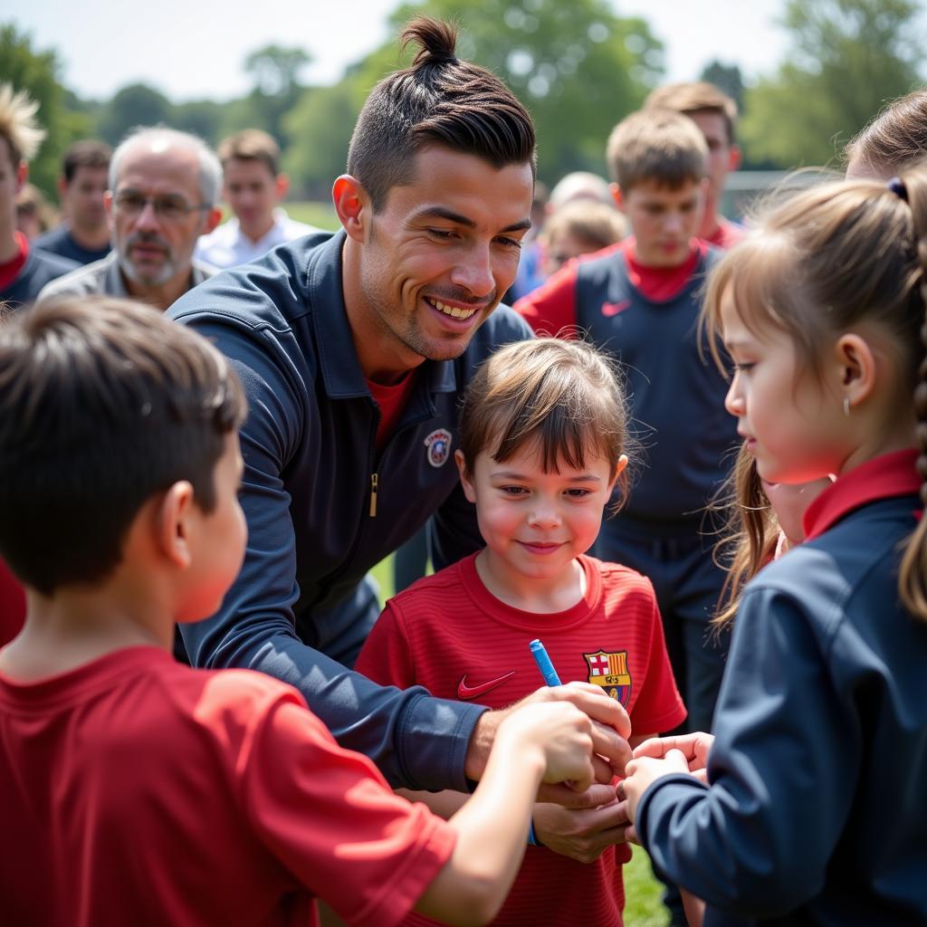 Cristiano Ronaldo truyền cảm hứng cho thế hệ trẻ với tinh thần Erik Escudo MD.