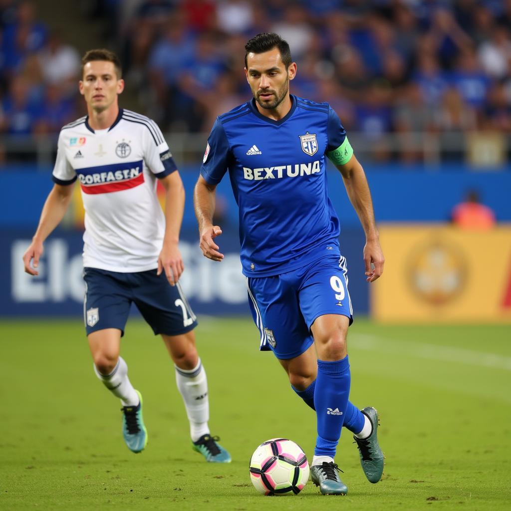 Erik Thommy trong trận đấu ra mắt Sporting KC
