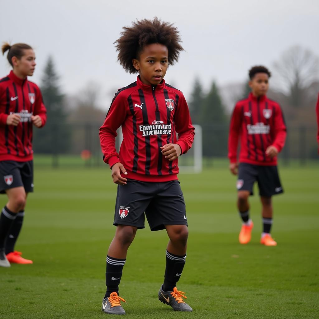 Fabio Chiarodia thời còn ở học viện Brentford