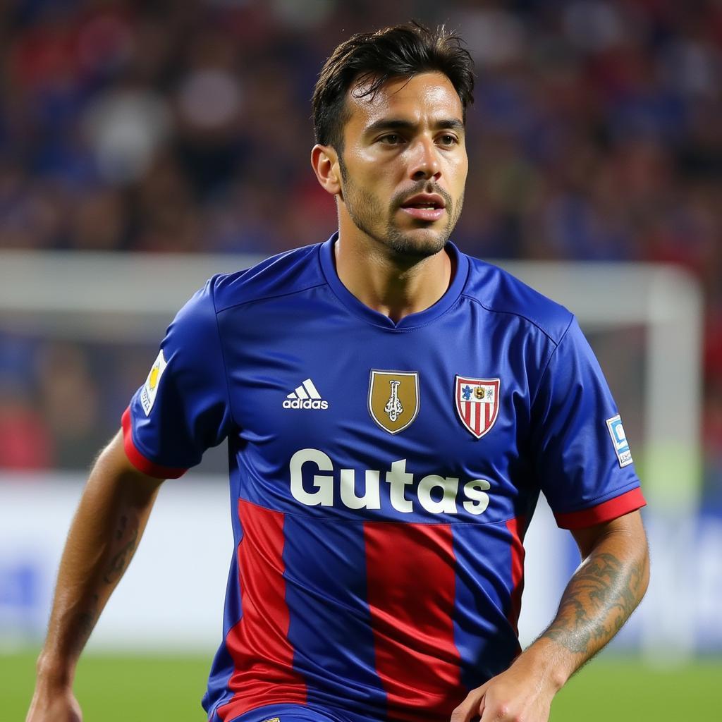 Fernando Pacheco trong màu áo Deportivo Alavés