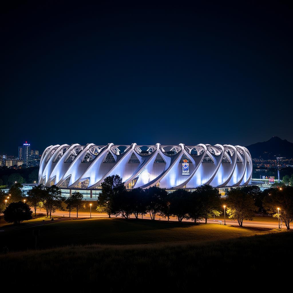 FNB Stadium South Africa Night View