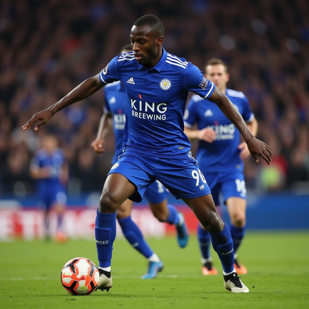 Fousseni Diabaté trong màu áo Leicester City