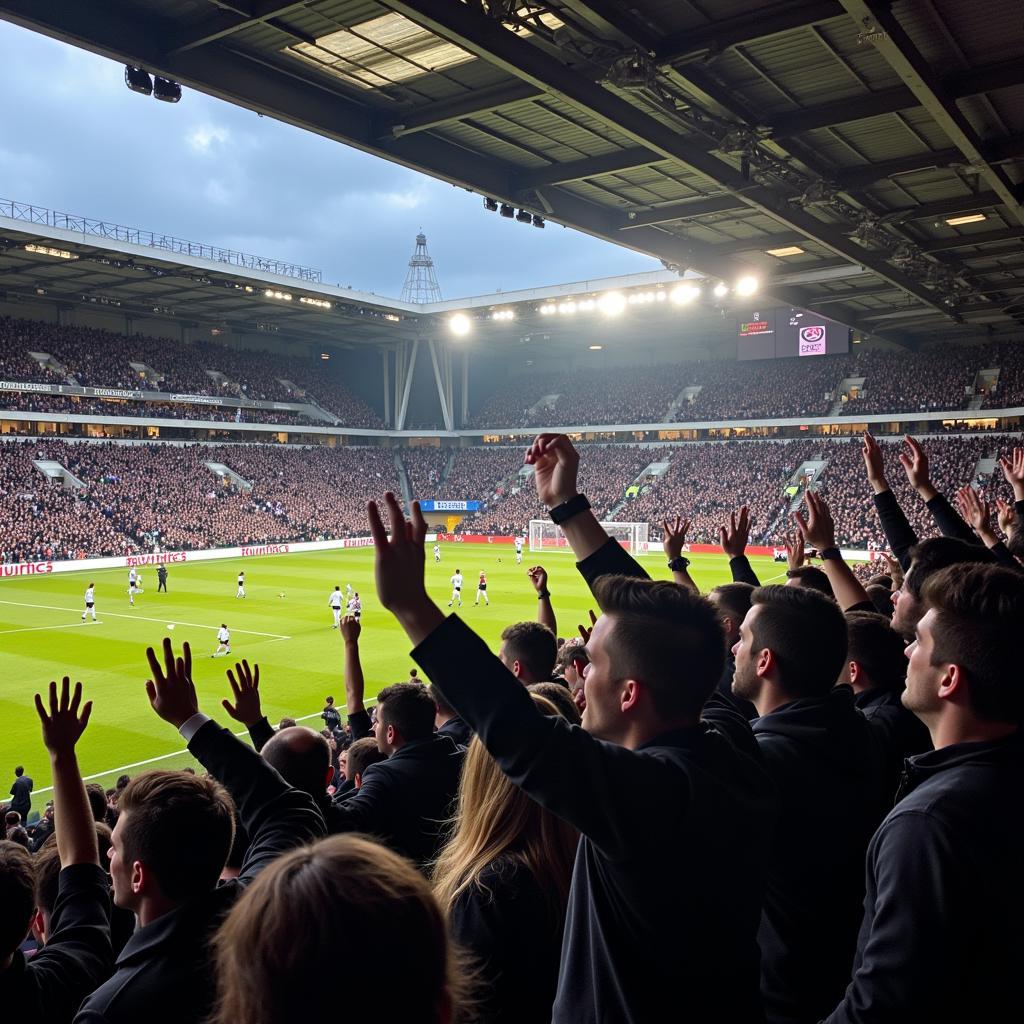 Fulham FC Fans at Craven Cottage