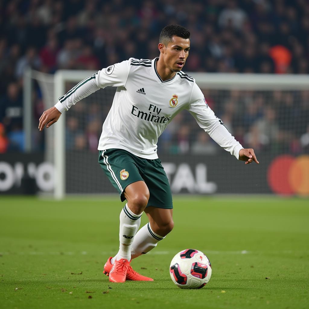 Cristiano Ronaldo luyện tập chăm chỉ