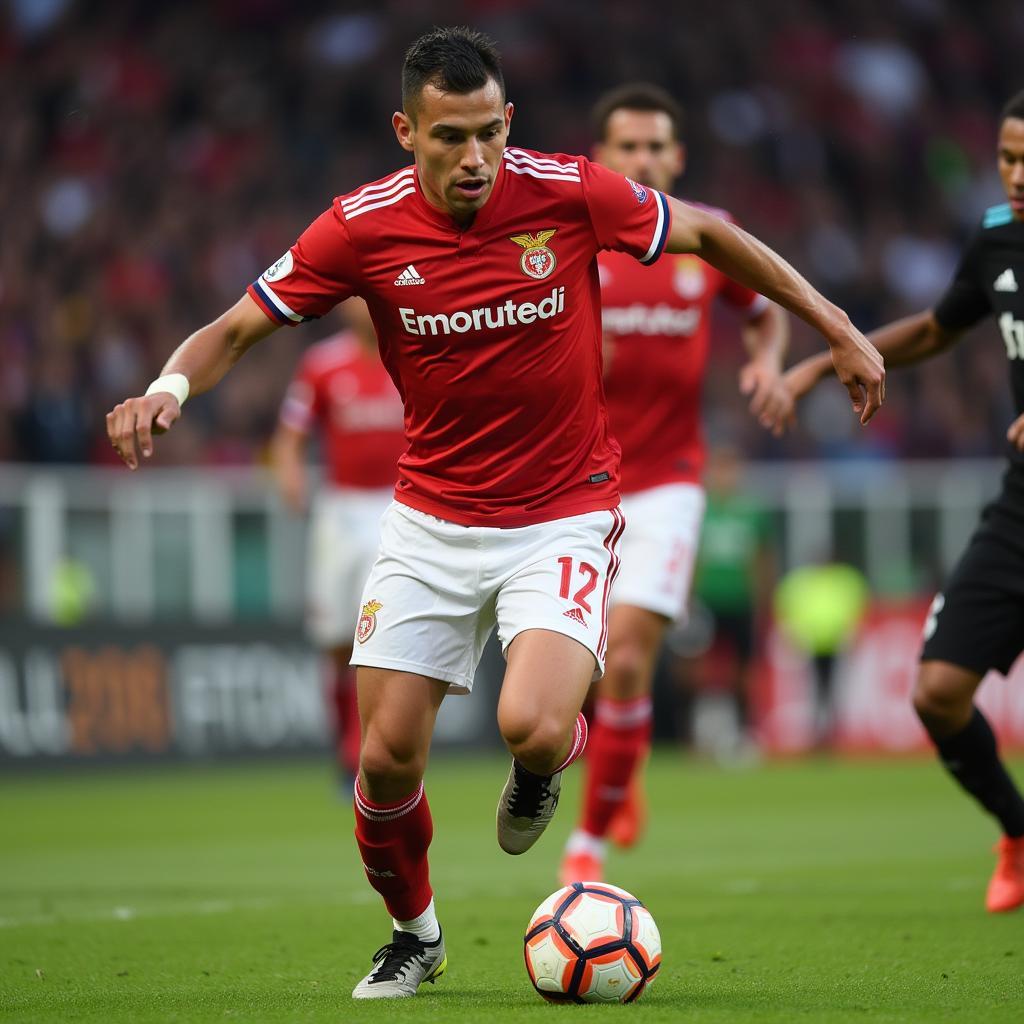 Grimaldo on the attack for Benfica