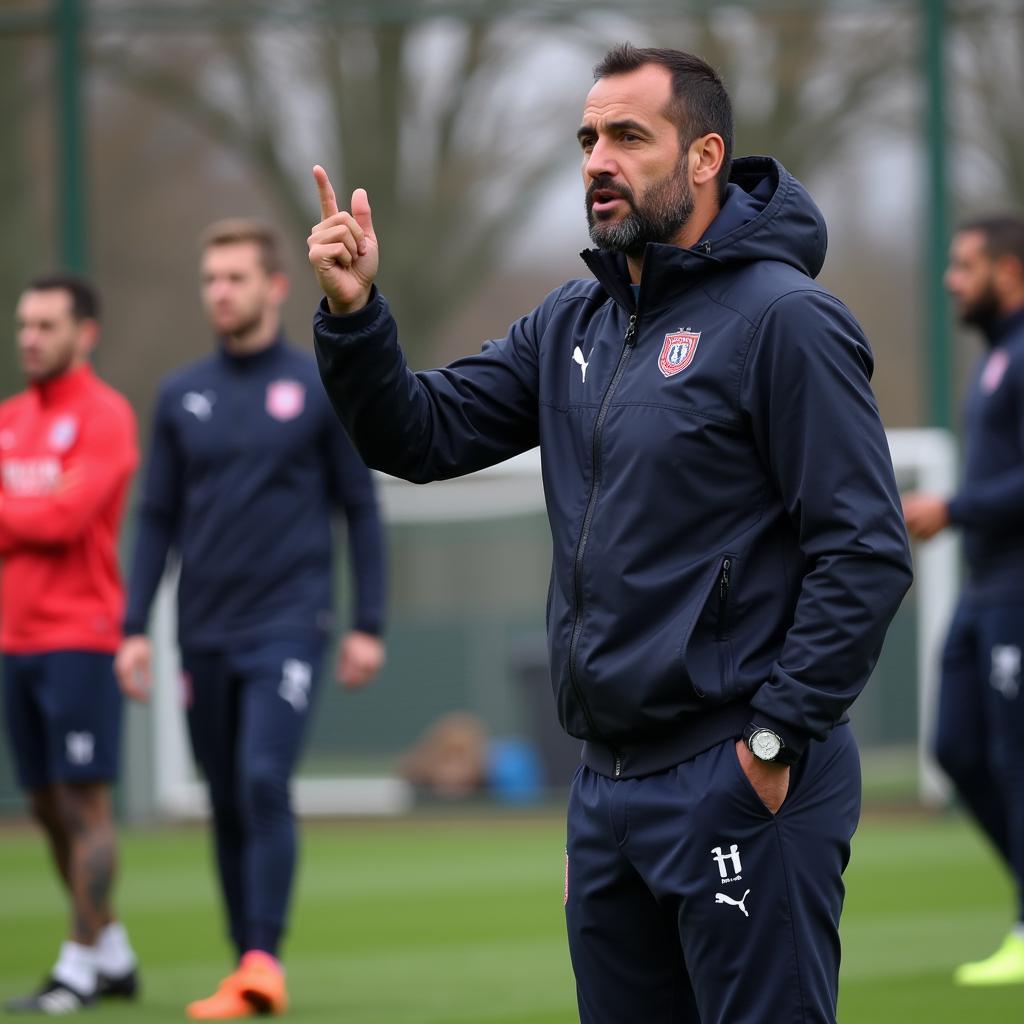 Hakan Yakın trong vai trò huấn luyện viên