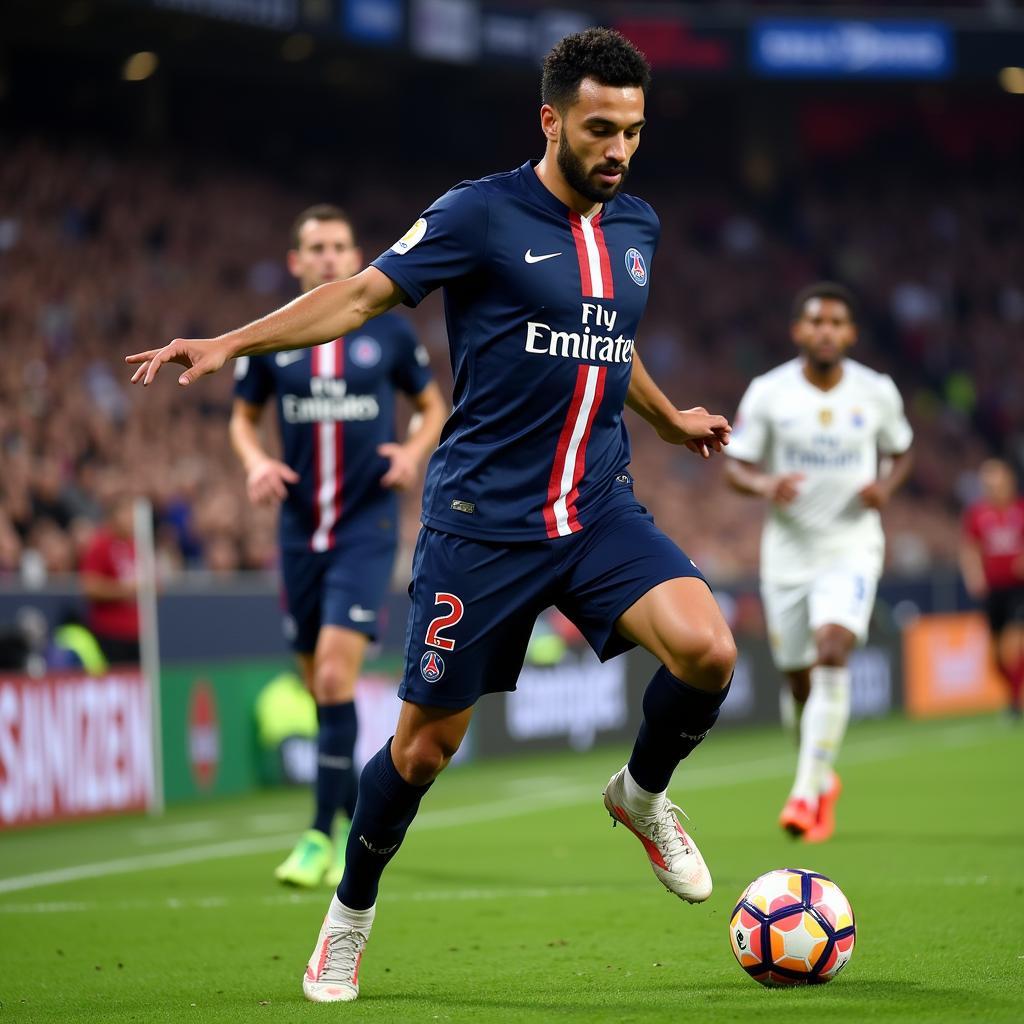 Hakimi khoác áo số 2 tại PSG