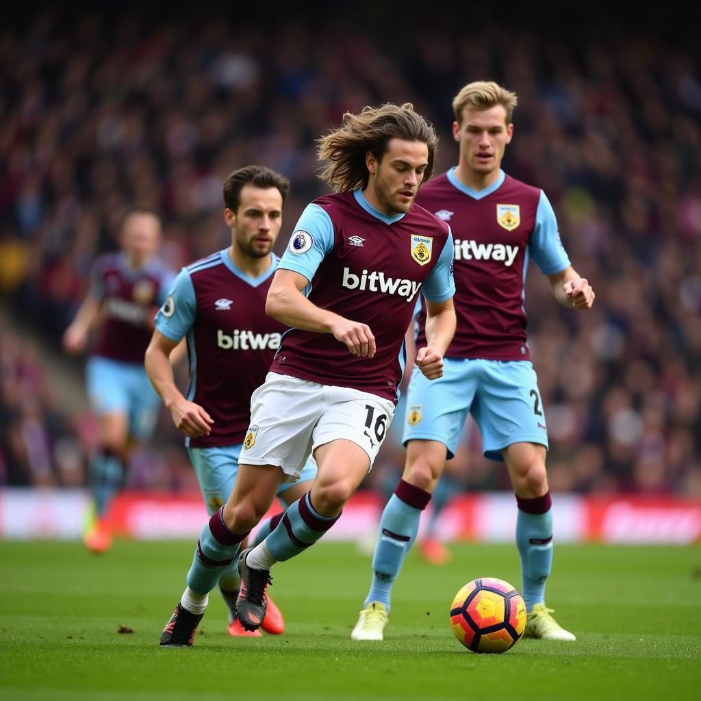 Hjalmar Ekdal trong màu áo Burnley