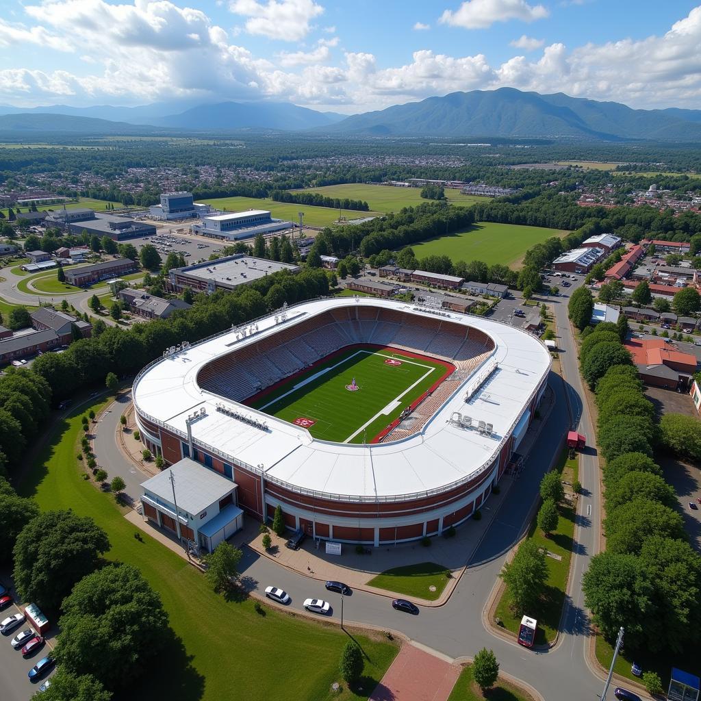 Aerial View of Hughes Stadium