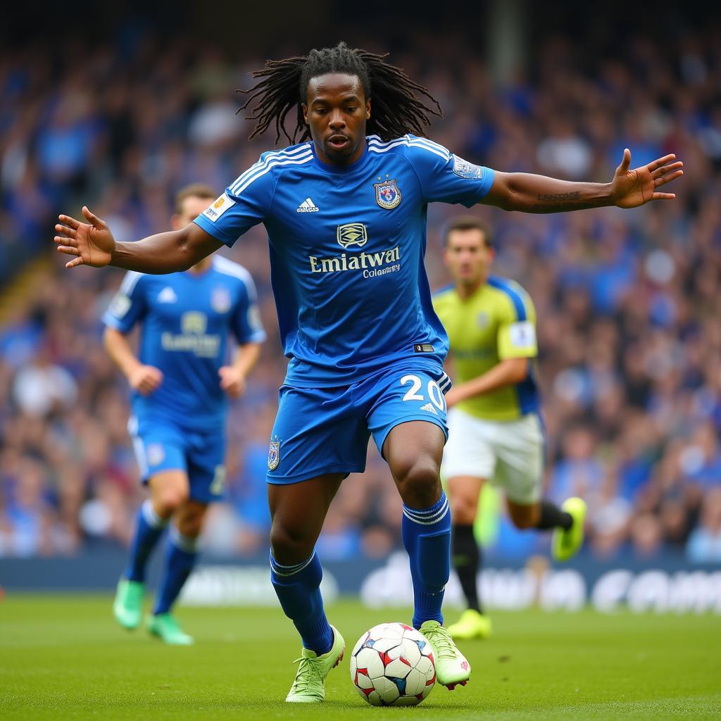 Hugo Rodallega trong màu áo Wigan Athletic