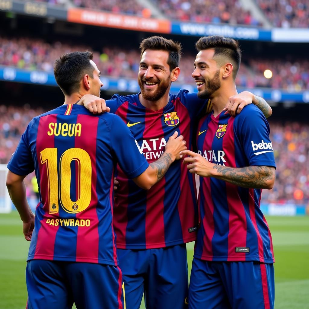 Bộ ba tấn công MSN huyền thoại: Messi, Suarez, Neymar