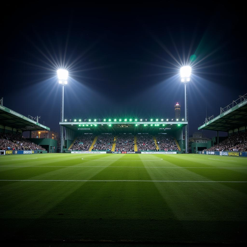 Huish Park Stadium ban đêm