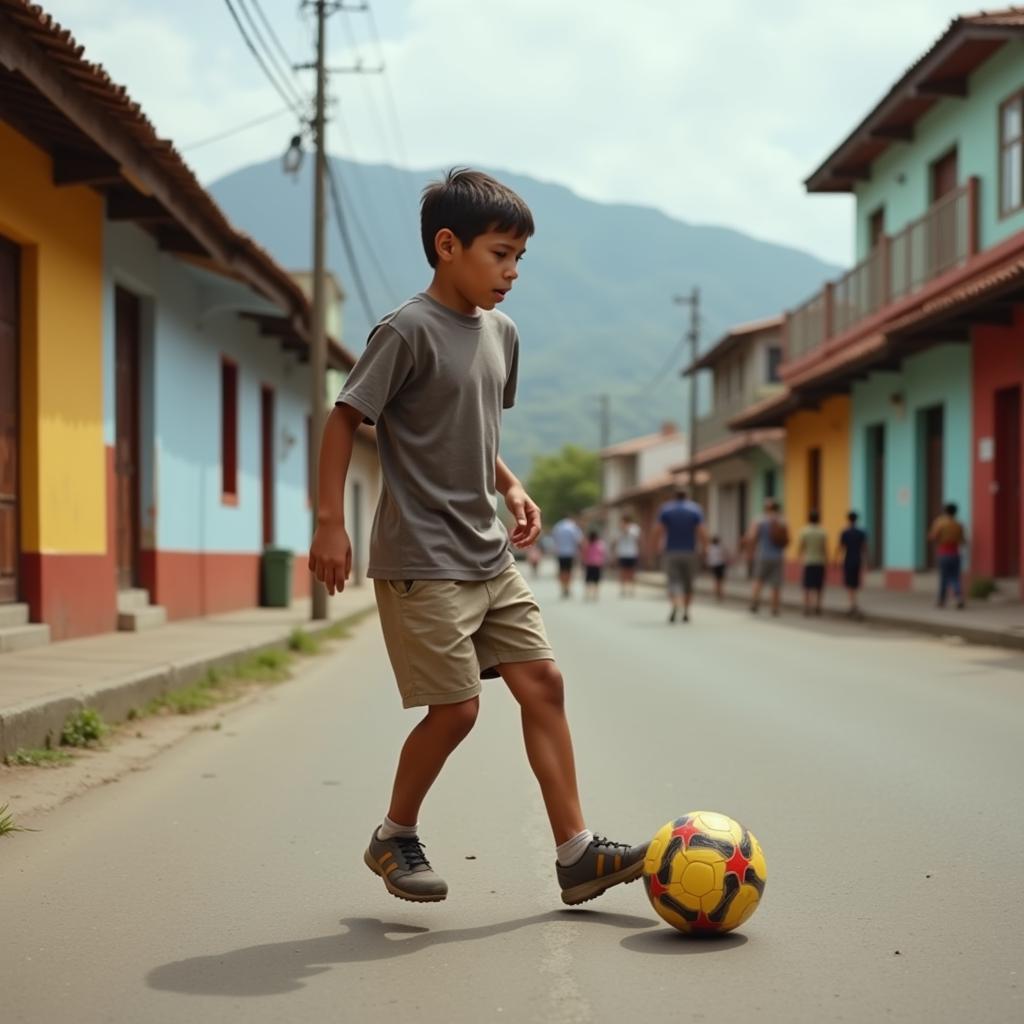 James Rodriguez in Cúcuta during his Childhood