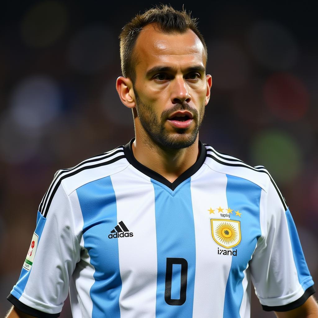 Javier Mascherano trong màu áo đội tuyển Argentina