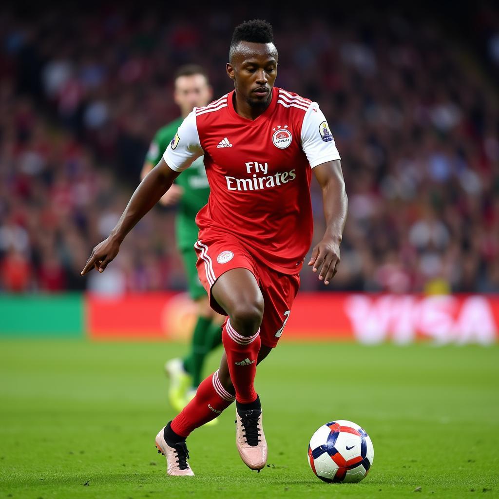 Jean-Kévin Augustin trong màu áo RB Leipzig